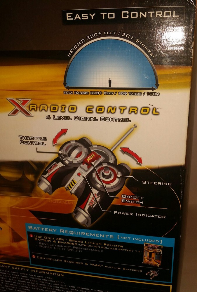 NIB Jakks Pacific XPV Fly Wheels Xtreme Performance RC Plane READ DESCRIPTION