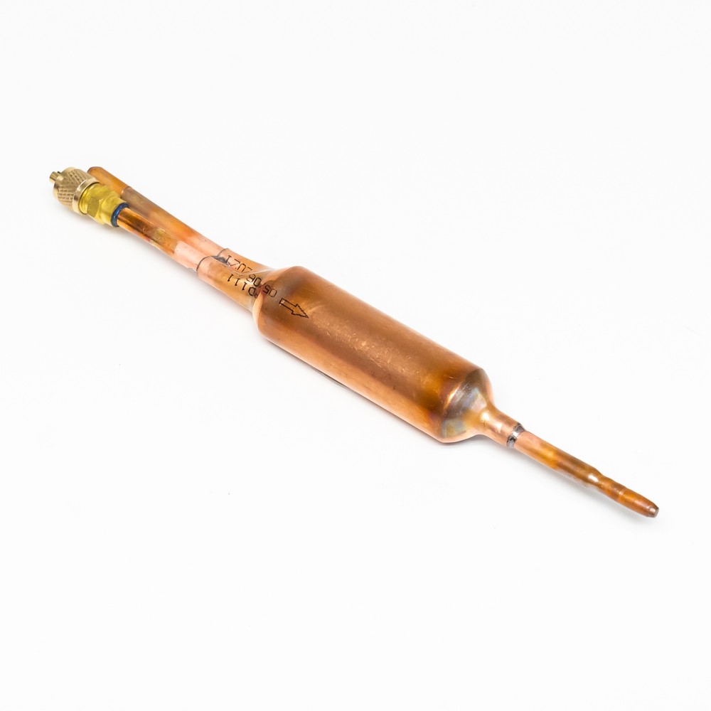 Refrigerator Copper Drier D111 Directional 1/4 inch Step Down & Schrader Valve