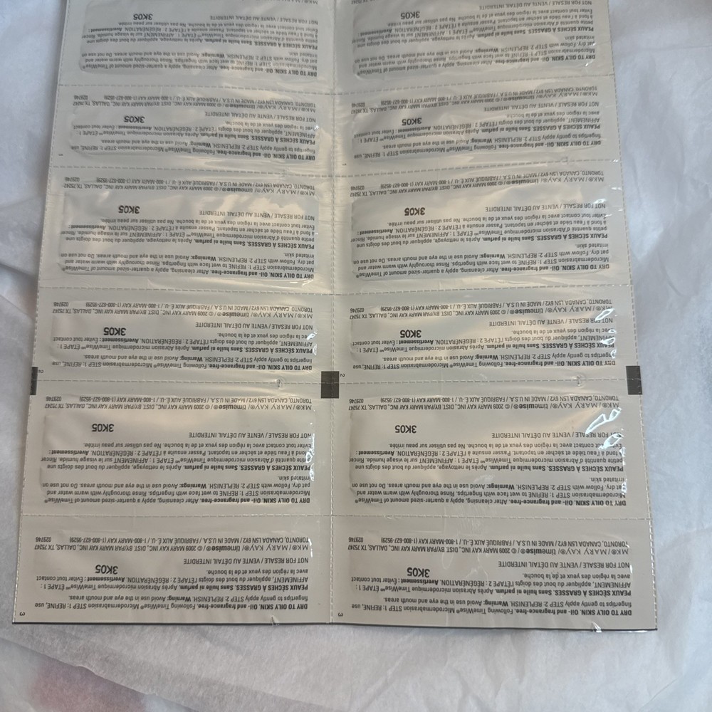 Mary Kay Timewise Microdermabrasion Samples Set If 6 2 Step
