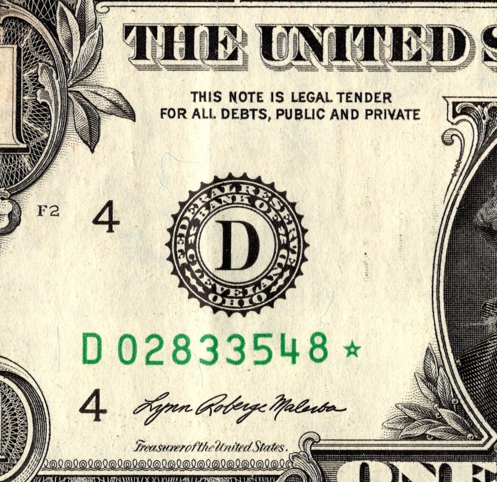 2021 D Star note One Dollar Bill Regular Run 3.2 pack note