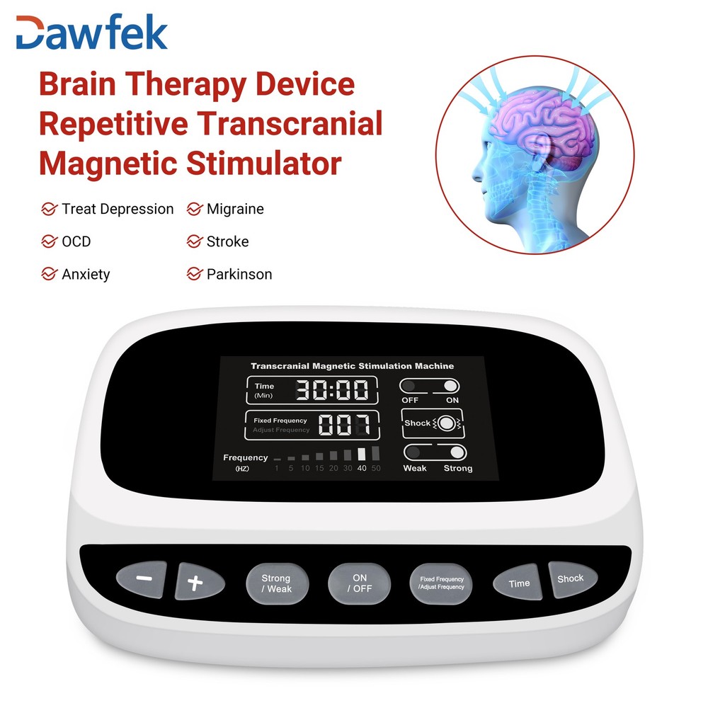 Brain Therapy Machine Deep Transcranial Magnetic Stimulation rTMS for Depression
