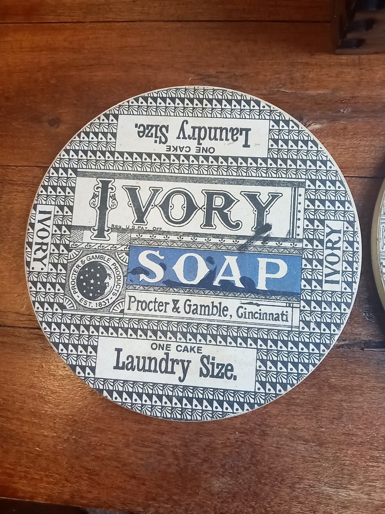 Antique Ivory Soap Coasters