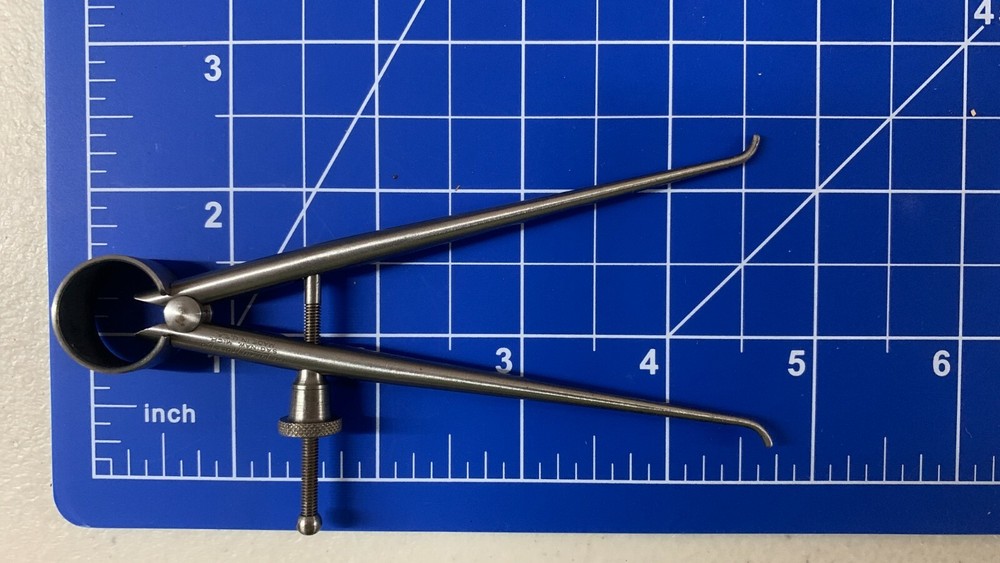 LUFKIN 142 4 in INSIDE CALIPERS  Spring Solid Nut VINTAGE!!