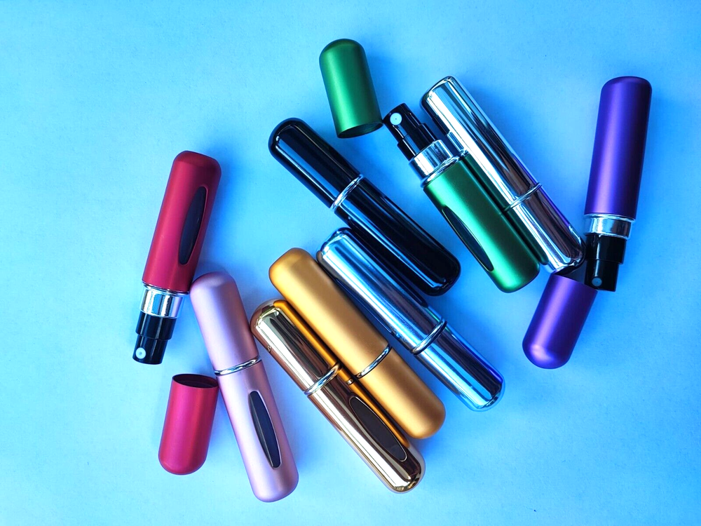 Perfume Atomizer Bottle- Portable Mini Refillable Spray Pump 5ml (4 PCs)