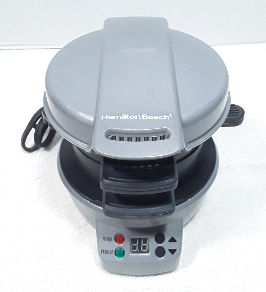 Hamilton Beach Quick Easy Breakfast Sandwich Maker 25478R Non Stick OPEN BOX