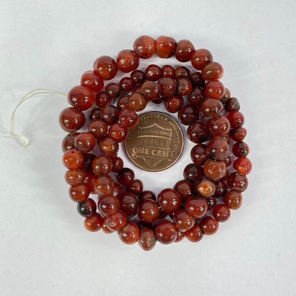 Carnelian Stone Trade Beads