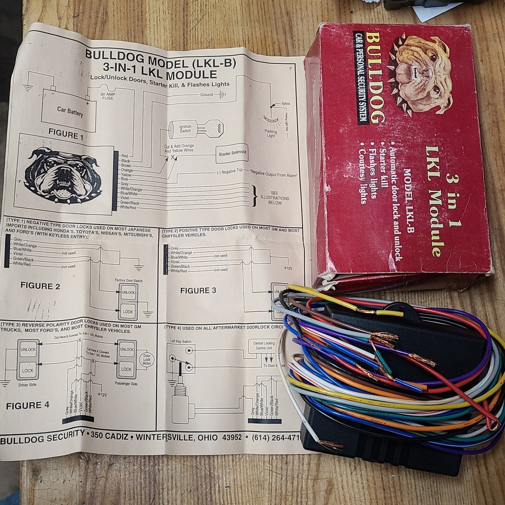 Bulldog Remote Security System 3 In 1 Module Reed Switch Power Windows LKL-B