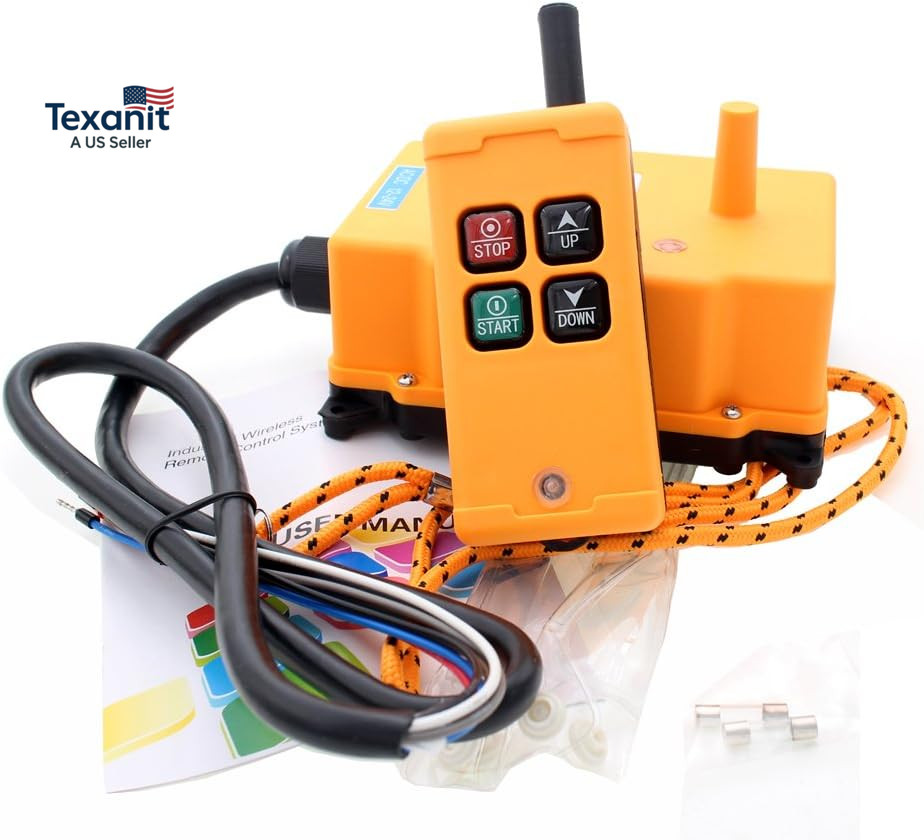 4 Key Crane Industrial Remote Control Wireless Transmitter Push Button Switch (A