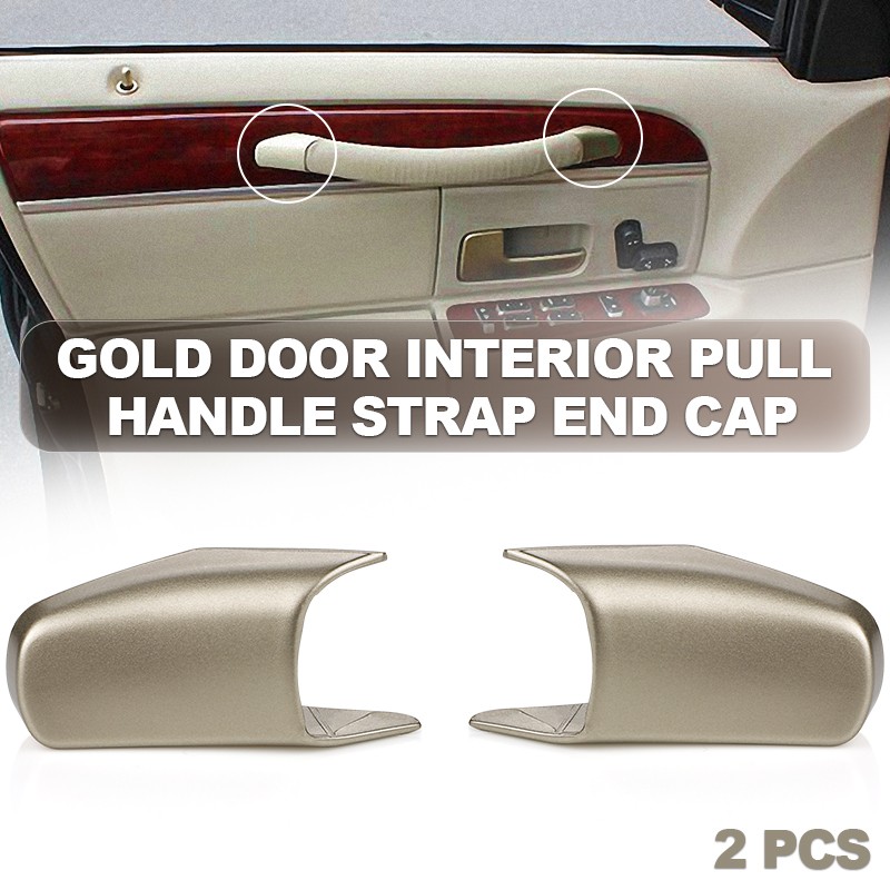 Door Panel Pull Strap End Caps Handle Cover Cap For 2003-2011 Lincoln Town Car