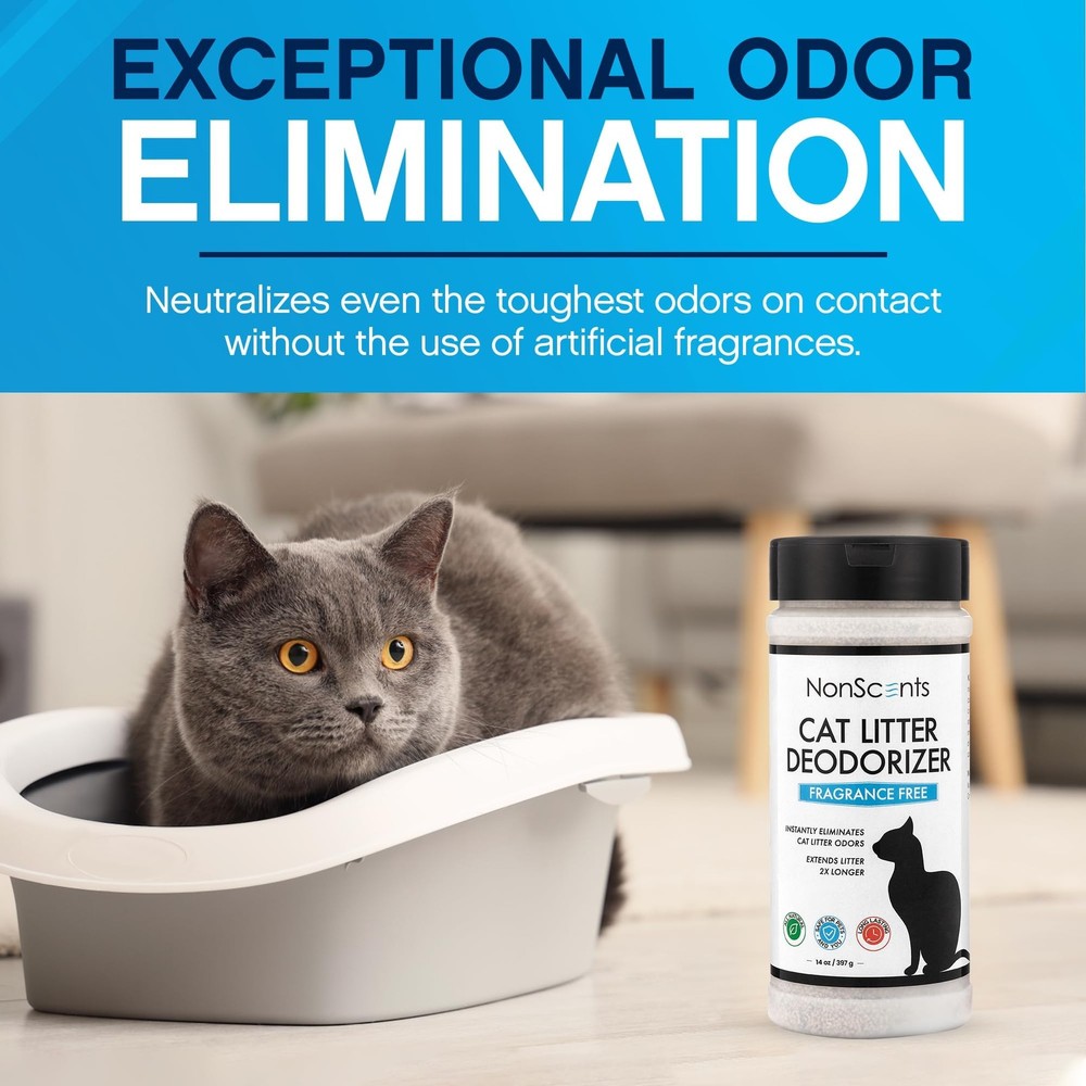 Odor Control Cat Litter Deodorizer - Professional Strength Odor Neutralizer, ...