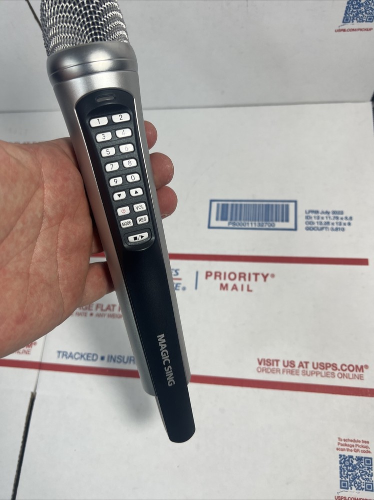 Magic Sing EX190 Wireless Karaoke Microphone only - MINT - SAME DAY- WARRANTY