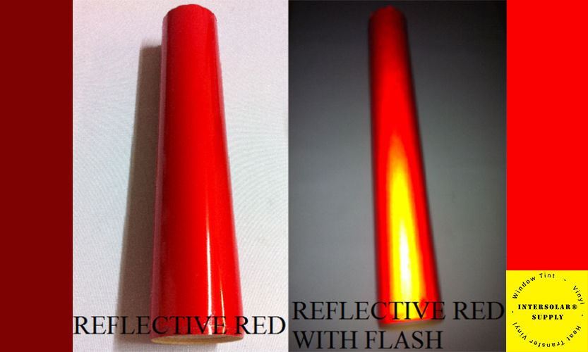Red Reflective Vinyl Adhesive Cutter Sign Plotter Hight Reflectivity