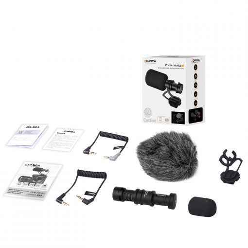 CoMica - Mini On-Camera Directional Shotgun Mic (Black)