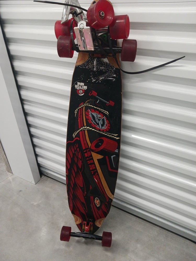 Sector 9 Complete Longboard Red Wheels Graphic Deck