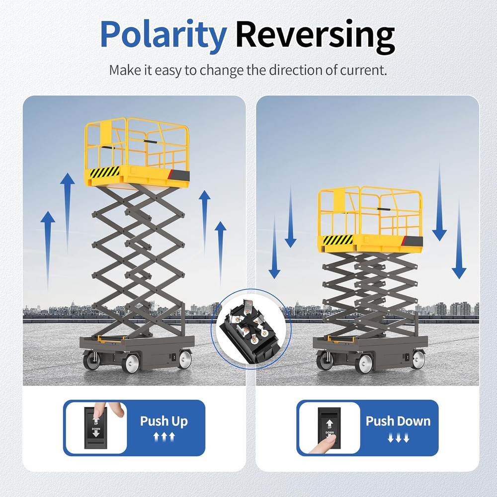 up down Momentary Reverse Polarity Switch 12V 30A DPDT Polarity Reversing Switch