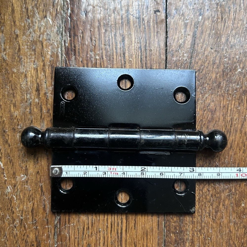 3” x 3” Black Ball Tip Hinge
