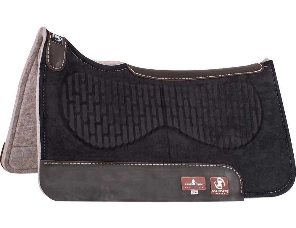 Classic Equine Saddle Pad Micro Suede Zone Moisture Wicking ZSTMS
