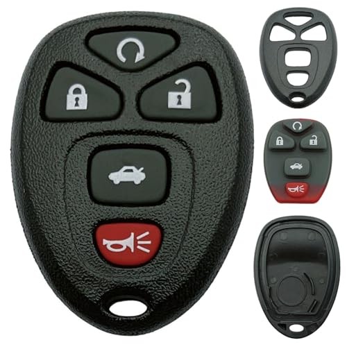Replacement Key Fob Shell Case Fits for Buick Lucerne/Chevy Impala 5 button-a