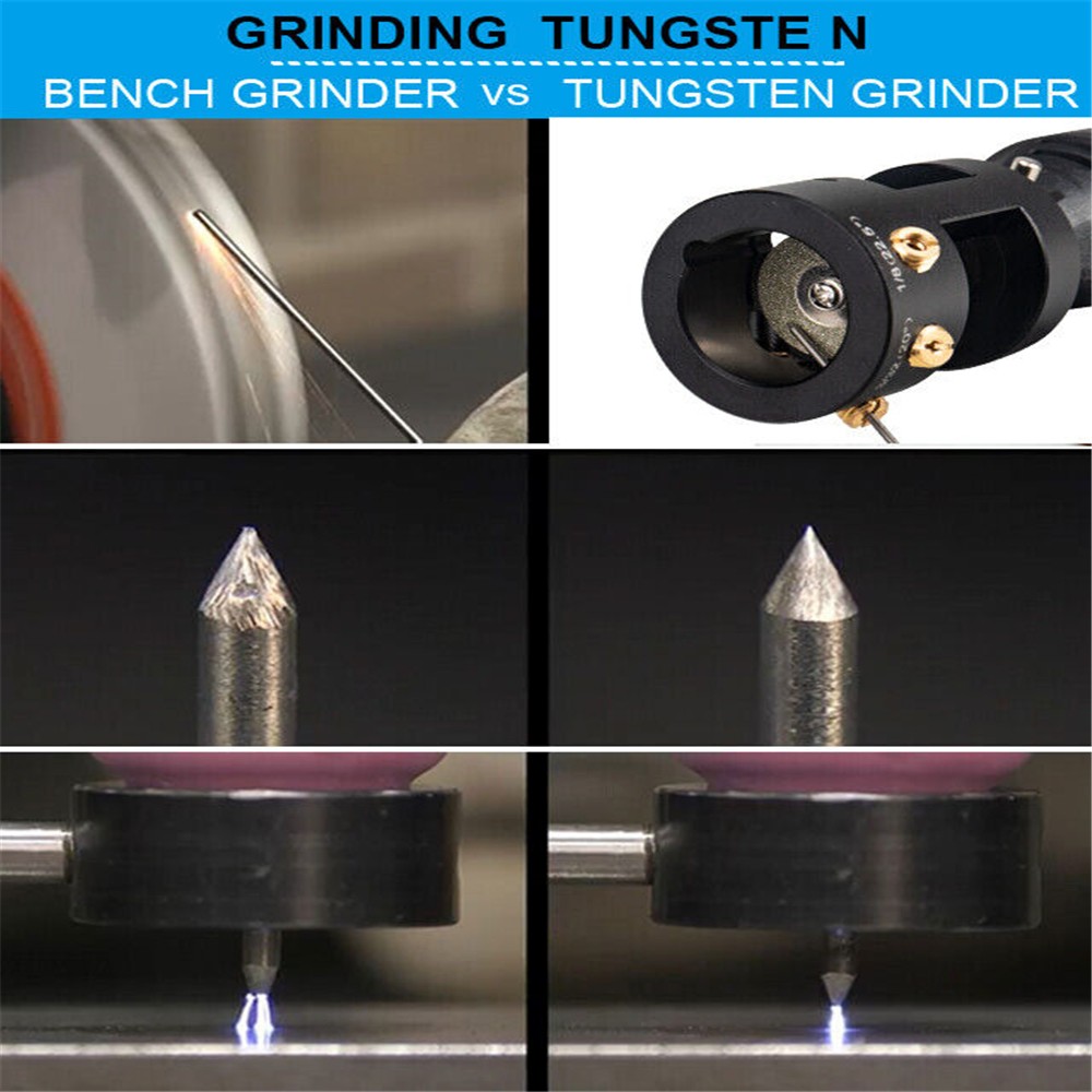 Tungsten Electrode Sharpener Grinder Multi-Angle Offsets Tool, TIG Welding!