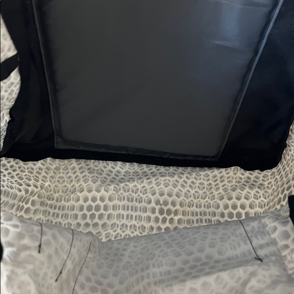 EUC Jansport Monochrome Textured Backpack - Black, Grey & White