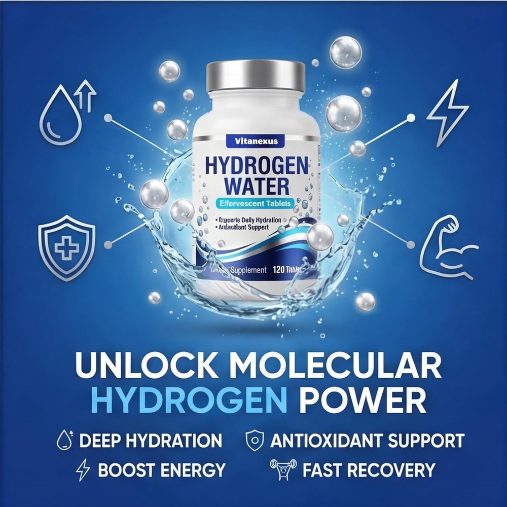Molecular Hydrogen Water Tablets 120PCS Hydrogen Tablets for Drinking Water