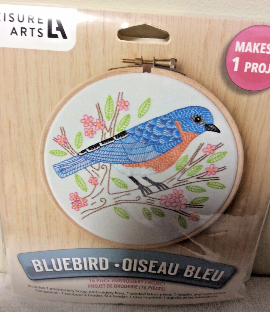 Leisure Arts Embroidery Kit “ Bluebird”