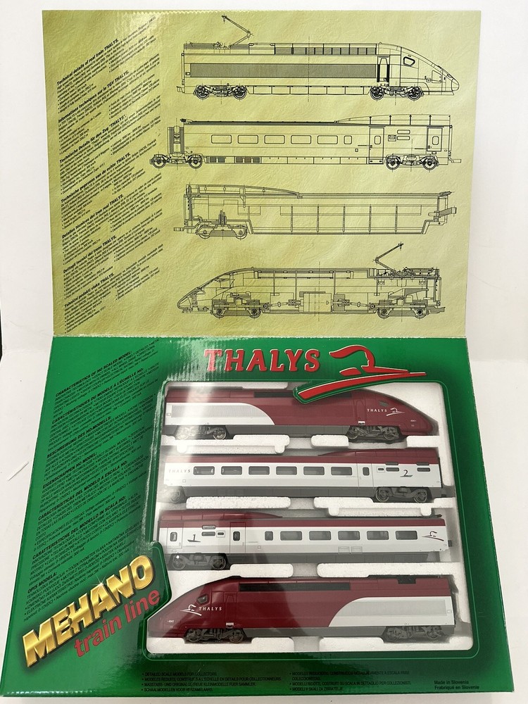 MEHANO Train Line HO Scale Passenger Train Set Thalys #2