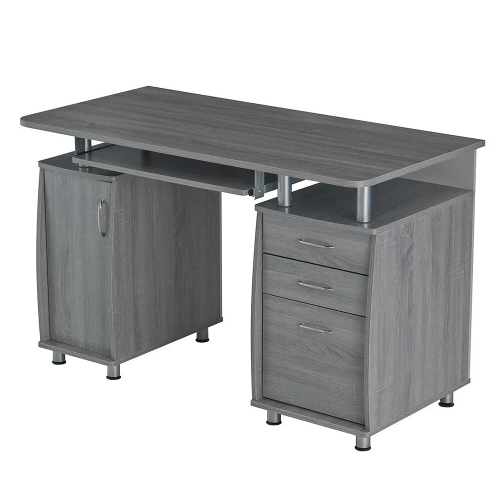 Techni Mobili Complete Computer Desk Workstation with Multiple Storage Drawers