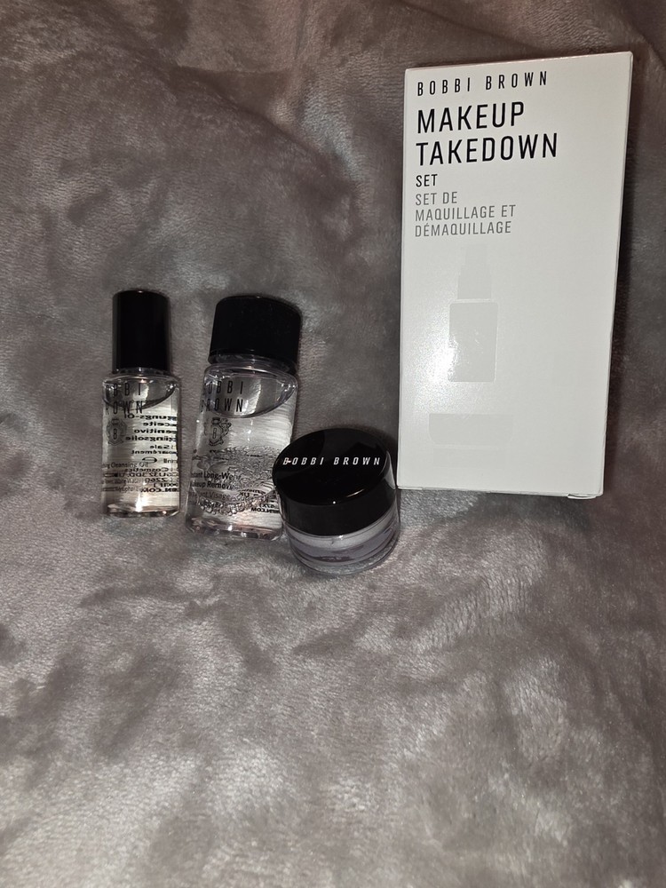 BOBBI BROWN MAKE-UP TAKE DOWN SET ☆ 3PC SET ☆ REMOVER, CLEANSER, CREAM