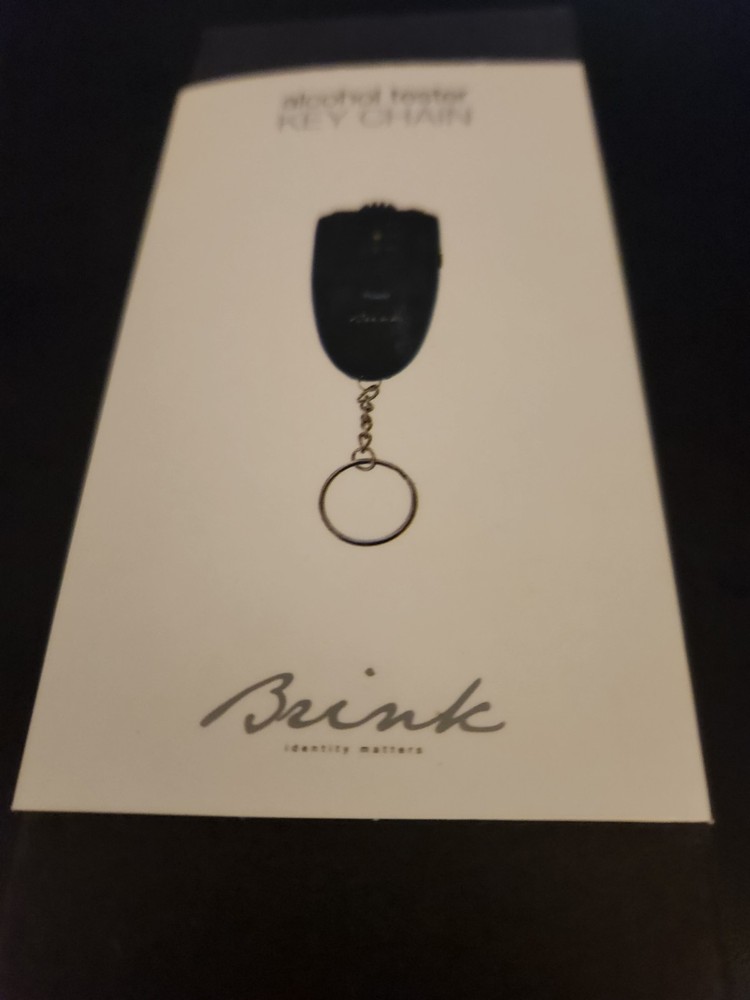 Brinks Black Alcohol Tester Key Chain
