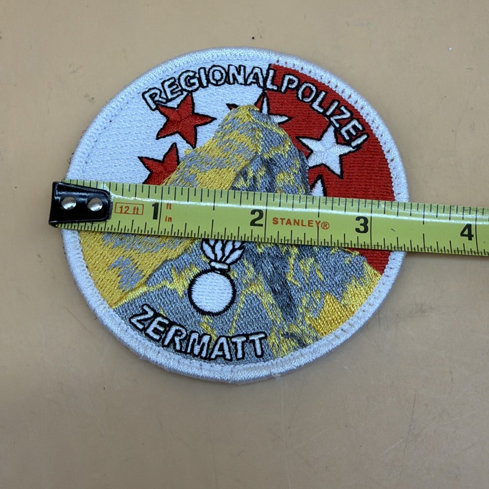 Regional Polizei Zermatt Patch 3 3/8” w/ Hook And Loop