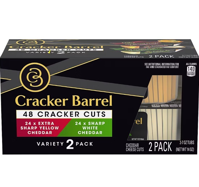 Cracker Barrel Cracker Cuts Cheese Variety Pack, 2 pk./7 oz.