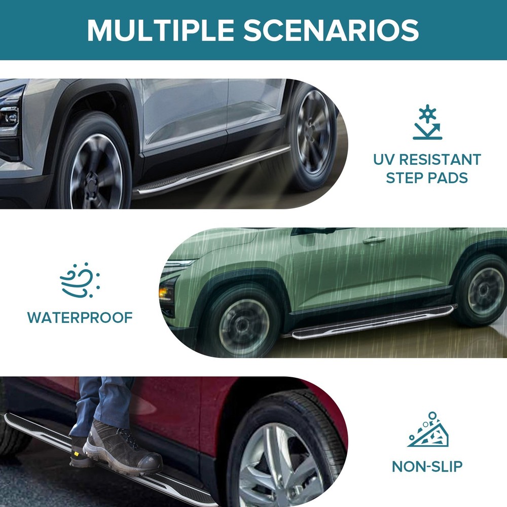 Running Boards Side Steps For 2020-2025 Ford Explorer Side Step Nerf Bars