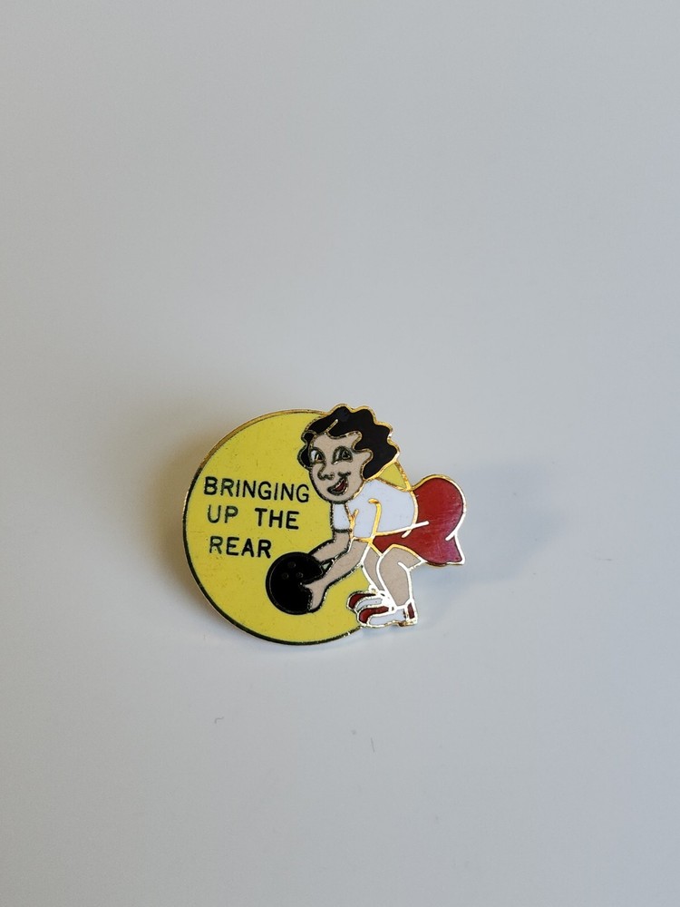 Bringing Up The Rear Bowling Lapel Pin
