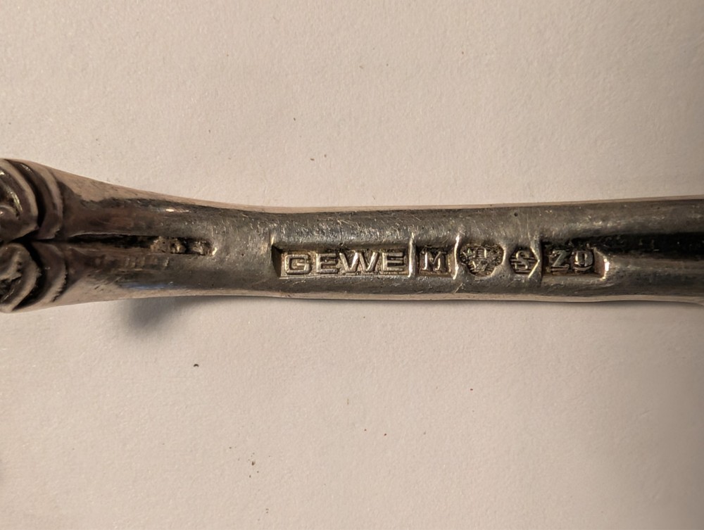 1949 Gewe Prästkrage 830 Silver Cake Server Ox-Eye Daisy NEEDS REPAIR