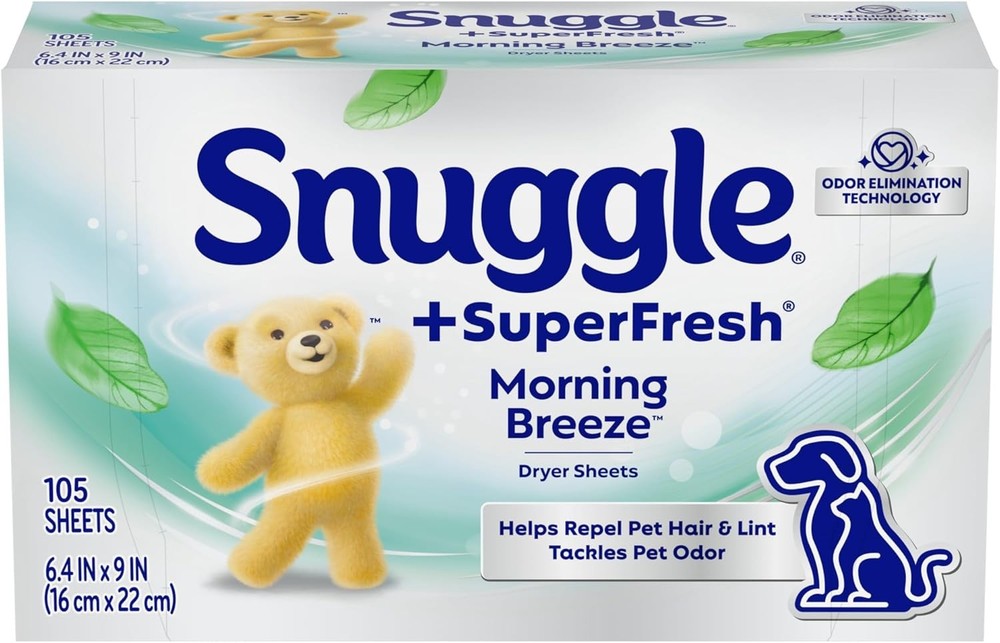 Snle Plus SuperFresh Fabric Softener Dryer Sheets with Static Control