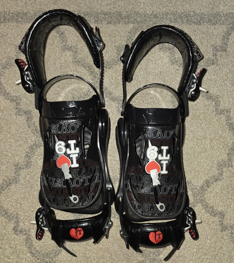 Technine Snowboard Bindings Women's Medium (US 6.5-8.5) Black Used