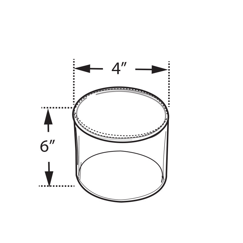 Azar Displays Clear Acrylic Cylinder Display, Plastic Round Container and...