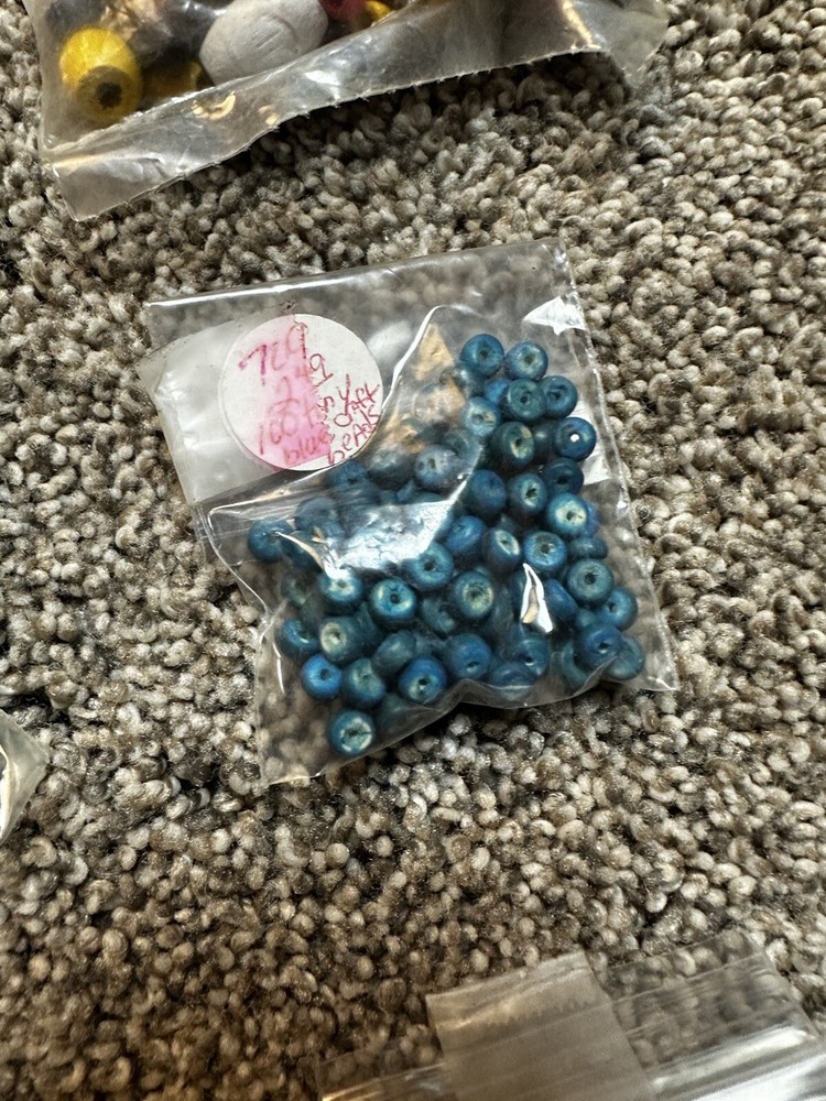 Vintage Macrame Accessories Rings Beads