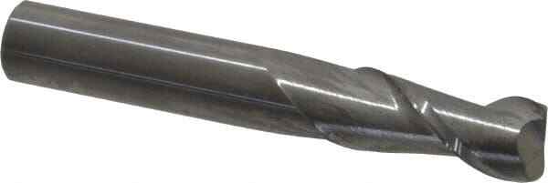 Accupro 3/8" Diam 2 Flute Single End Solid Carbide 0.06" Corner Radius End Mi...