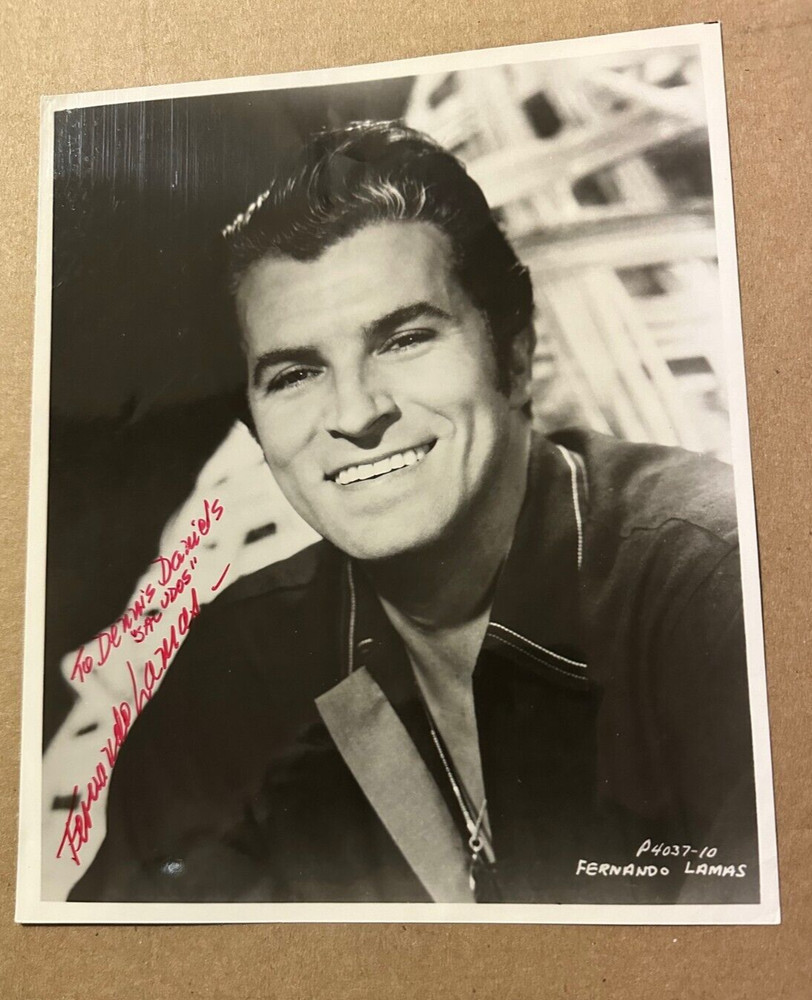 FERNANDO LAMAS Autographed & Inscribed Photo