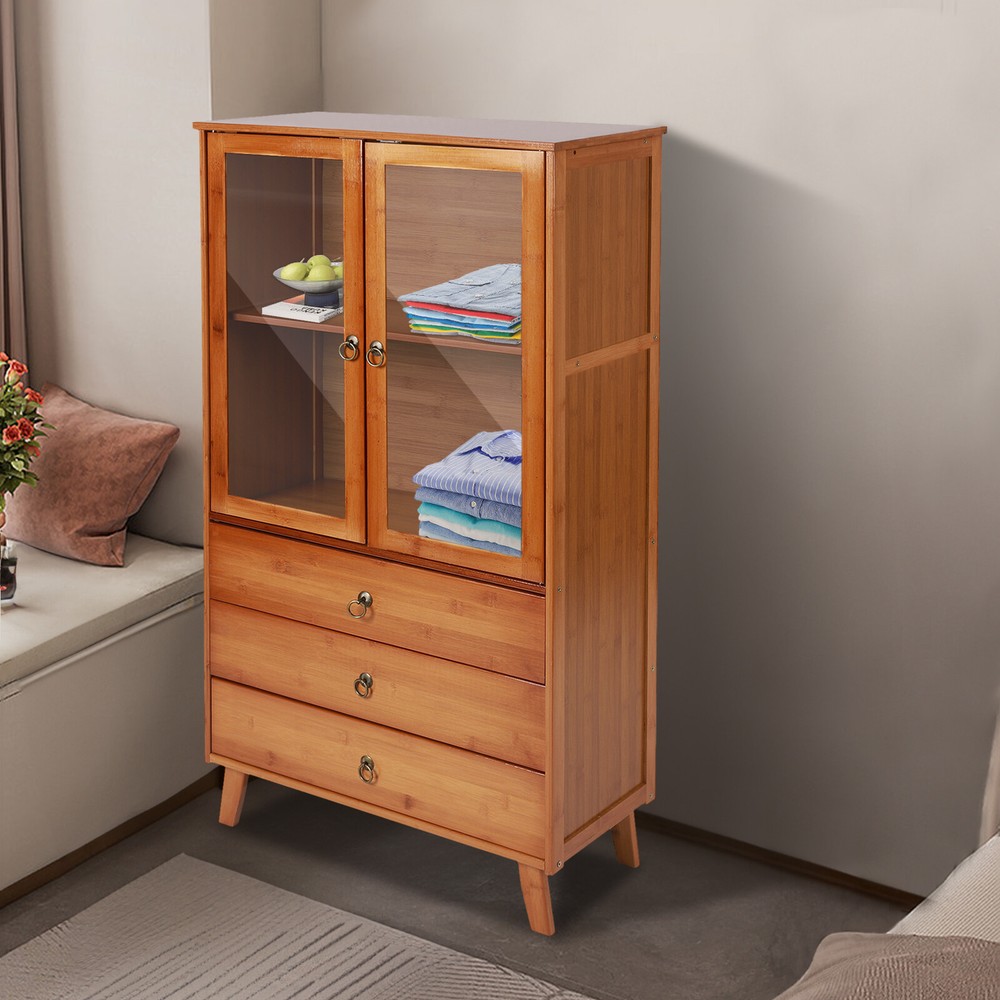 Accent Storage Cabinet with 2 Doors Buffet & Sideboard Decorative Cabinet