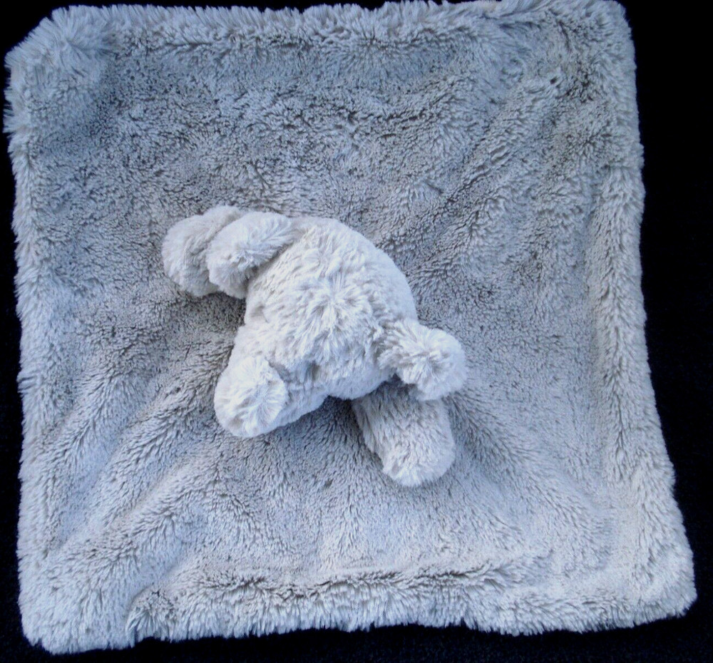 Kellytoy Gray Elephant Security Blanket Rattle NEW