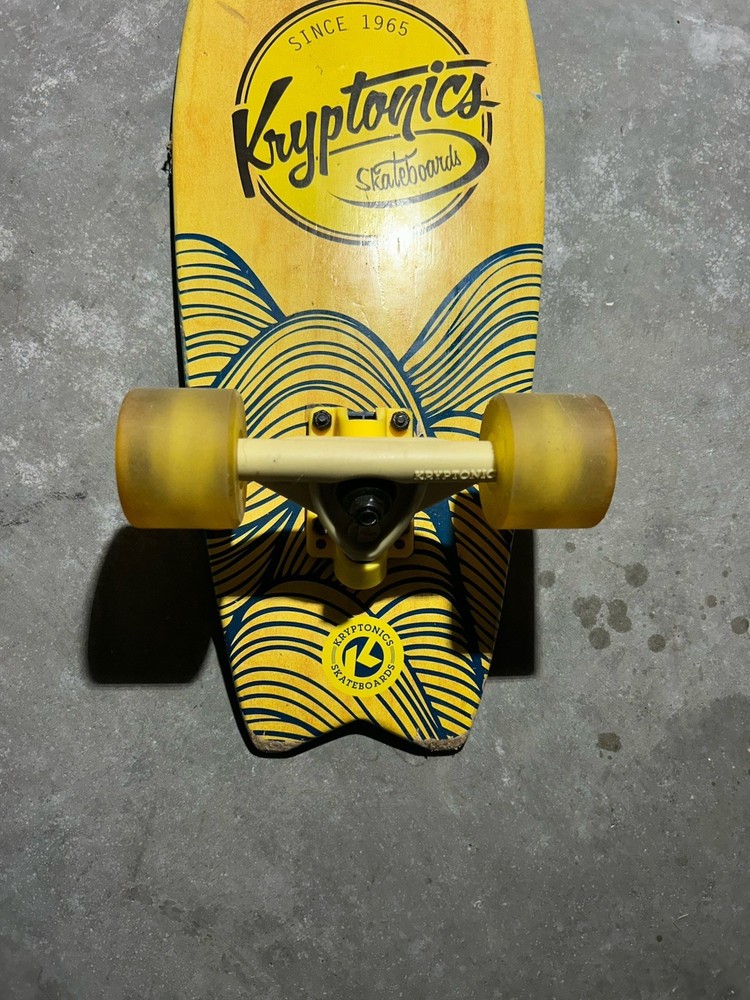 Kryptonics Complete Cruiser Skateboard 23" Wide Mini Wheels USED