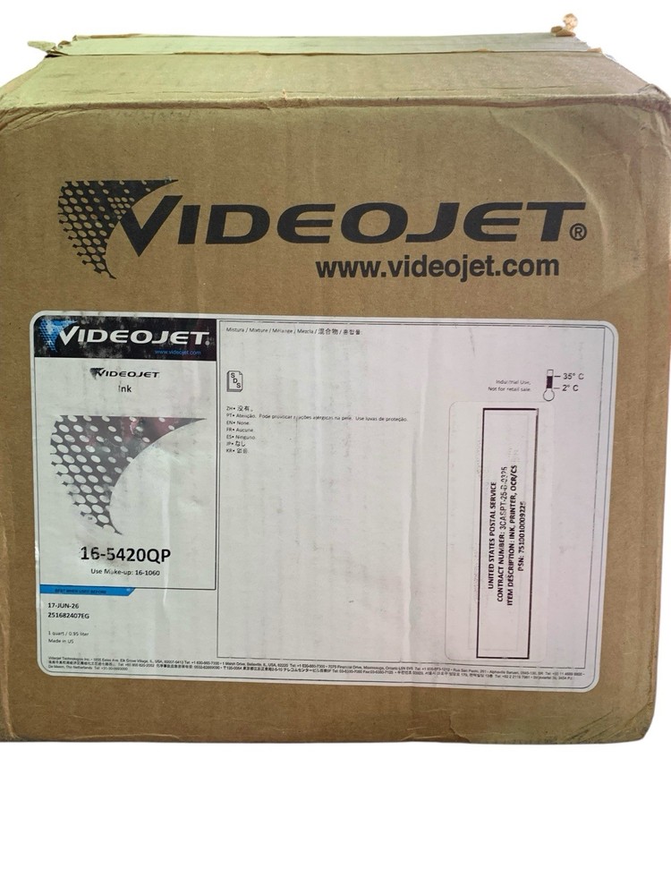 9 Pack Case- Videojet Coding Ink- For Coding Label Machine