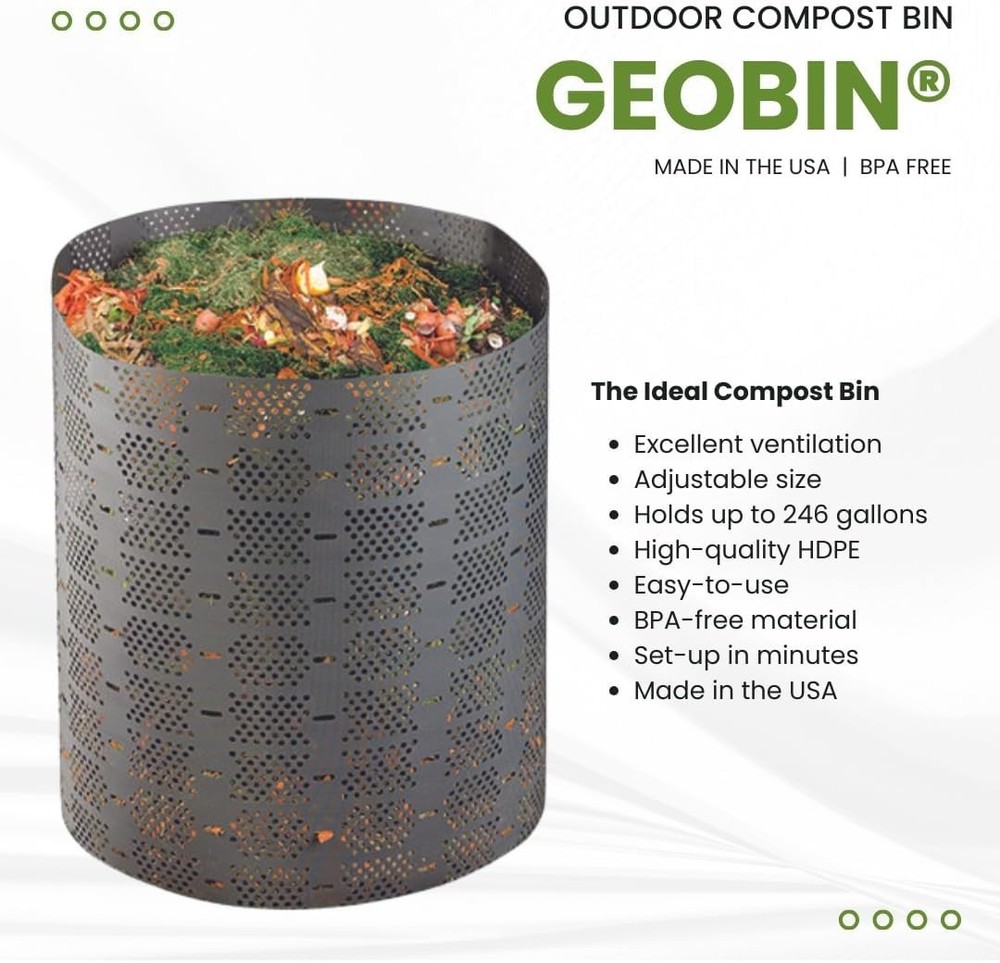 Cylindrical Compost Bin with Connection Keys for Efficient Organic Recycling