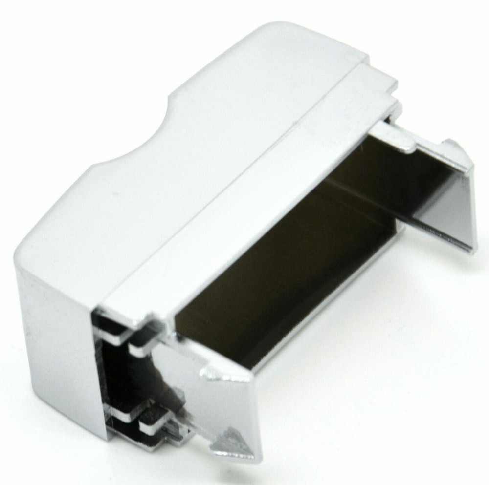Switch insert 2 hole blank chrome plastic Freightliner Cascadia 2008 & up dash
