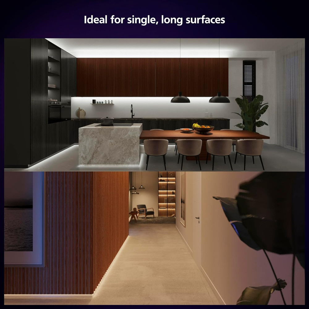 Indoor 10 Ft Smart LED Solo Lightstrip Base Kit - 1 Pack - Control with Hue App