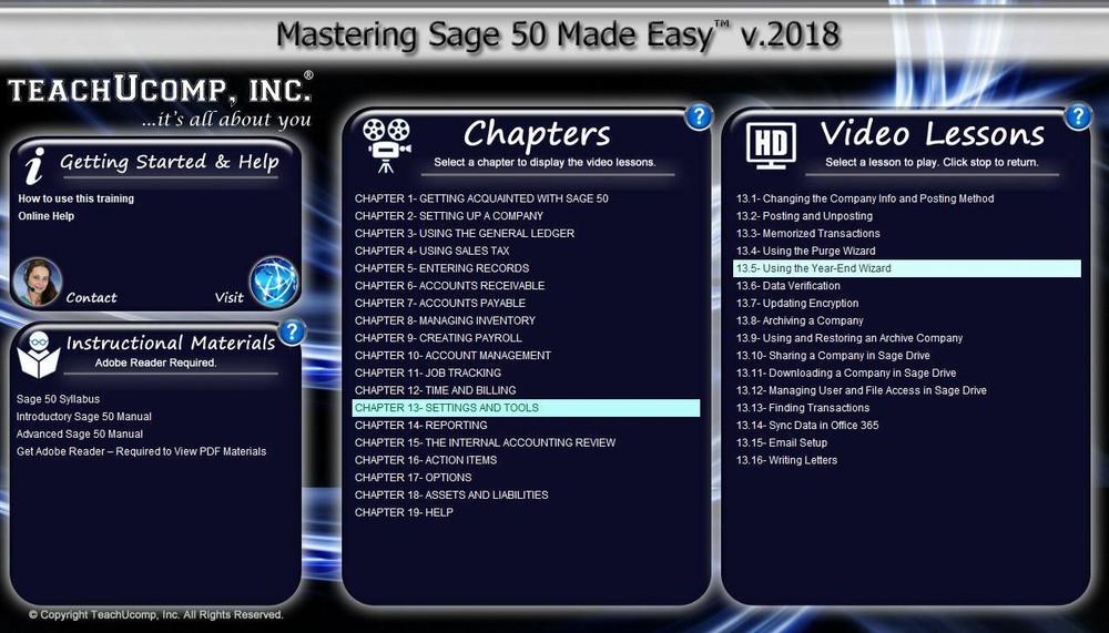 NEW! SAGE 50 Accounting v. 2018 Video Training Tutorial DVD and Digital Course