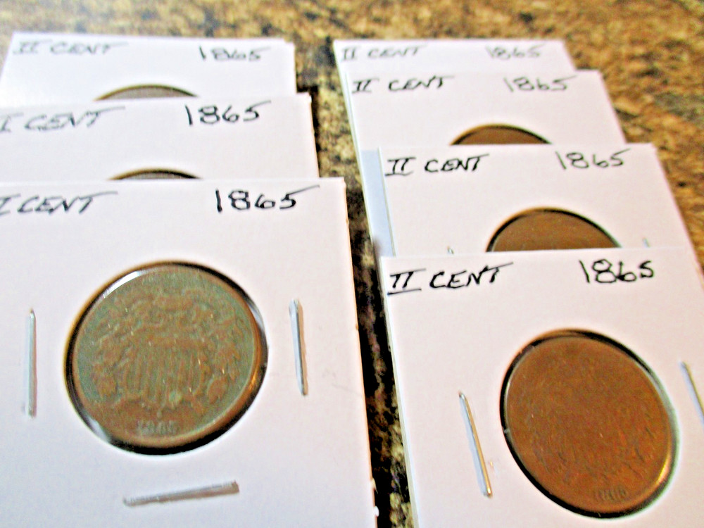 1865 2 CENT PIECE BB